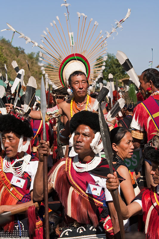  Sumi and Angami naga tribesmen
